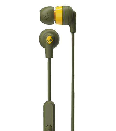 Skullcandy Ink'd+ nappikuulokkeet oliivi