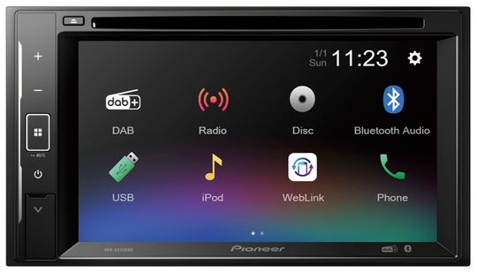 Pioneer AVH-A240DAB - CD/DAB+/Bluetooth ja kosketusnäyttö - Pioneer Bilstereo