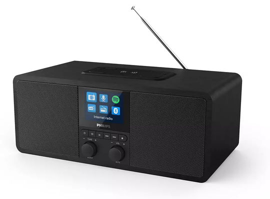 Philips TAR8805/10 Radio Bluetooth + langaton mobiililaturi (musta)
