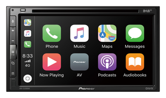 Pioneer AVH-Z5200DAB multimediasoitin Apple CarPlay, Android Auto - Pioneer Bilstereo